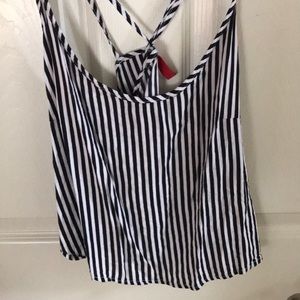 Black and white stripped tank top